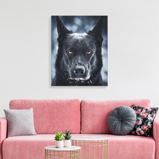 Toile Black German Shepherd (Insitu(Salon))