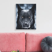 Toile Black German Shepherd (Insitu(Salon))