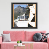 Toile Black Gold Modern géométrique Abstrait (Insitu(Salon))