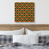 Toile Black, Green, Red, et Yellow Kente Cloth (Insitu(Chambre))
