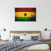 Toile Black Grunge Ghana (Insitu(Chambre))
