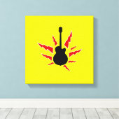 Toile black-guitar (Insitu (Plancher de Bois))