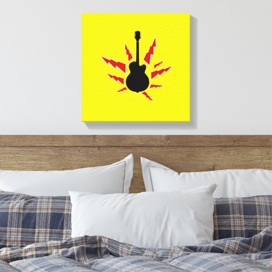 Toile black-guitar (Insitu(Chambre))