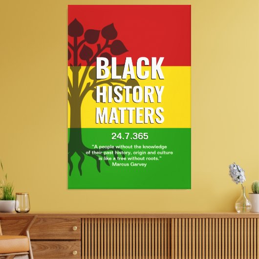 Toile Black History Matters MARCUS GARVEY (Insitu(Salon))
