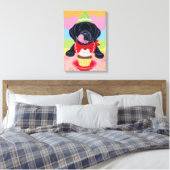 Toile Black Lab Chiot Anniversaire Cupcake Peinture toil (Insitu(Chambre))
