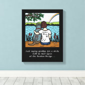 Toile Black Labrador Angel and Mom 3 Canvas (Insitu (Plancher de Bois))