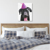 Toile Black Labrador Avec Casquette de fête (Insitu(Chambre))