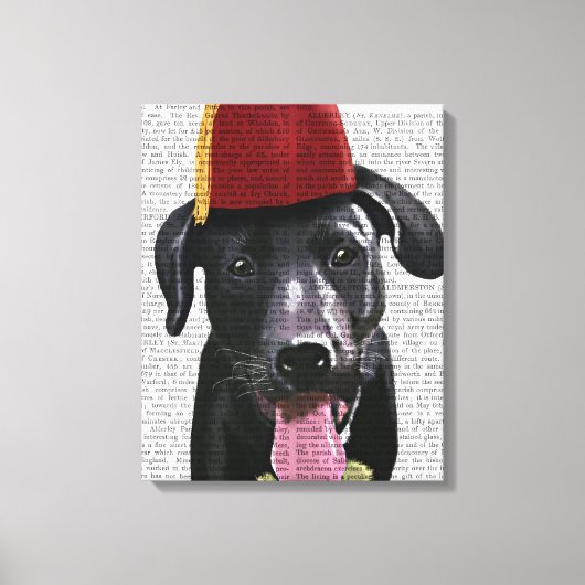 Toile Black Labrador Avec Fès (Recto)