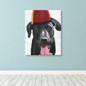 Toile Black Labrador Avec Fès (Insitu (Plancher de Bois))