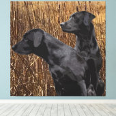 Toile Black Labrador Retriever Wall Décor (Insitu (Plancher de Bois))