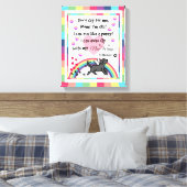 Toile Black Labrador Trotting Rainbow Bridge (Insitu(Chambre))