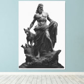 Toile Black Marble Sculpture (Insitu (Plancher de Bois))