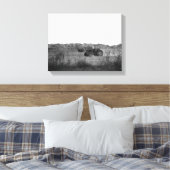 Toile Black & White Travailler dans le champ de Cornfiel (Insitu(Chambre))