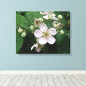 Toile Blackberry Flowers Imprimer (Insitu (Plancher de Bois))