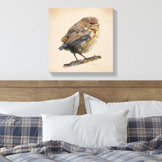 Toile Blackbird Fledgling (Insitu(Chambre))