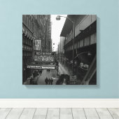 Toile Blackhawk, rue des signes du restaurant de Chicago (Insitu (Plancher de Bois))