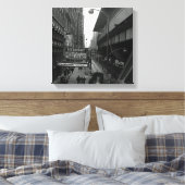 Toile Blackhawk, rue des signes du restaurant de Chicago (Insitu(Chambre))