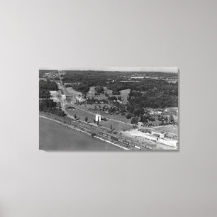 Toile Blaine, vue d'oeil d'oiseaux de WA et