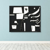 Toile Blanc – Doux et Dur | Kandinsky | (Insitu (Plancher de Bois))