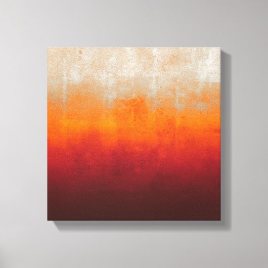 Toile Blanc gris jaune orange rouge rustique Abstrait (Recto)