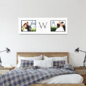Toile Blanc Horizontal 2 Photo Monogramme Mariage Keepsa (Insitu(Chambre))