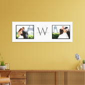 Toile Blanc Horizontal 2 Photo Monogramme Mariage Keepsa (Insitu(Salon))