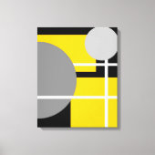 Toile Blanc jaune moderne (Recto)