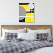 Toile Blanc jaune moderne (Insitu(Chambre))
