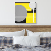 Toile Blanc jaune moderne (Insitu(Chambre))