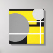 Toile Blanc jaune moderne (Recto)
