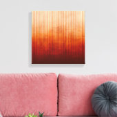 Toile Blanc jaune orange rouge bordeaux rayé Abstrait (Insitu(Salon))