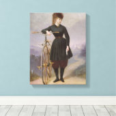 Toile Blanche d'Antigny et son Velocipede (Insitu (Plancher de Bois))