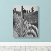 Toile blanche et noire enveloppée (Insitu (Plancher de Bois))