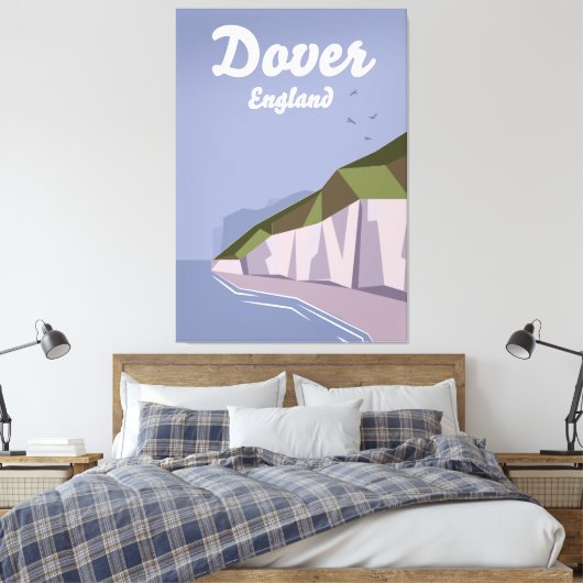 Toile Blancs falaises de Dover affiche de voyage (Insitu(Chambre))