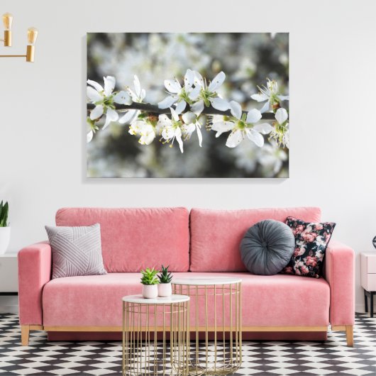 Toile Blancs Photo Wrapper Canvas (Insitu(Salon))