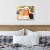 Toile Blancs rouges Abstraits motif floral photo (Insitu(Chambre))