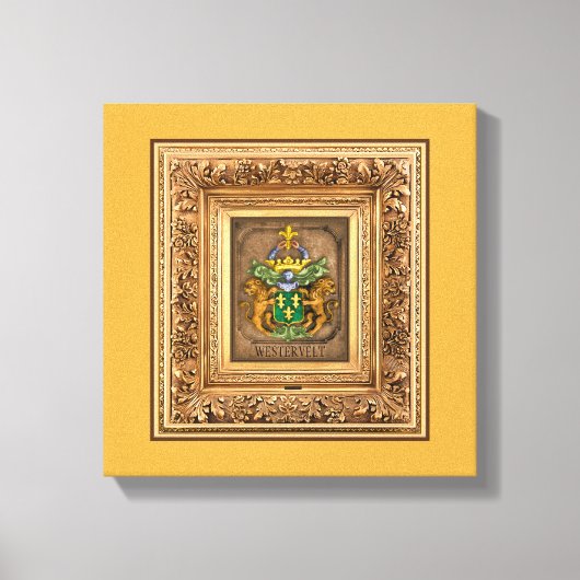 Toile Blason de Famille de Dutch Van Westervelt (Recto)