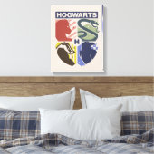 Toile Blason timbré vintage HOGWARTS™ (Insitu(Chambre))
