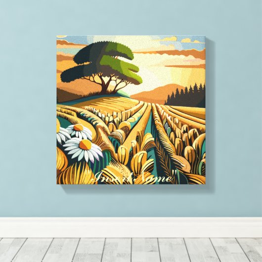 Toile Blé à la broche (Insitu (Plancher de Bois))