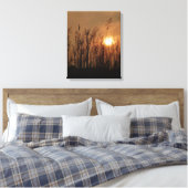 Toile Blé au coucher du soleil - Vertical (Insitu(Chambre))