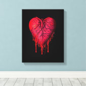 Toile Bleeding Heart Love Heart break surreal Art (Insitu (Plancher de Bois))