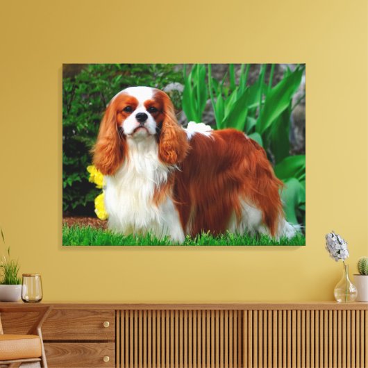 Toile Blenheim Cavalier King Charles Spaniel Chien Chien (Insitu(Salon))