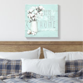 Toile Blessed IV Mint | Lets Stay Home (Insitu(Chambre))