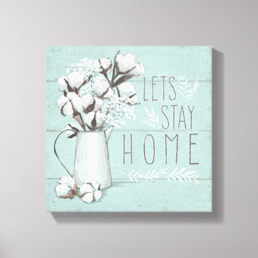 Toile Blessed IV Mint | Lets Stay Home (Recto)