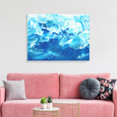 Toile Bleu Abstrait (Insitu(Salon))