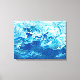 Toile Bleu Abstrait