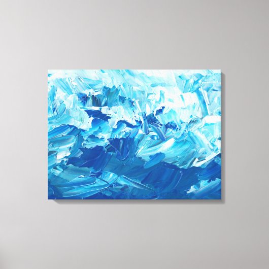 Toile Bleu Abstrait (Recto)