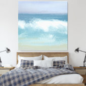 Toile Bleu Abstrait de la mer briser vague dans l'aquare (Insitu(Chambre))