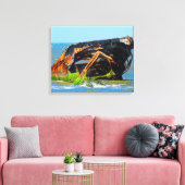 Toile Bleu Abstrait d'épave (Insitu(Salon))