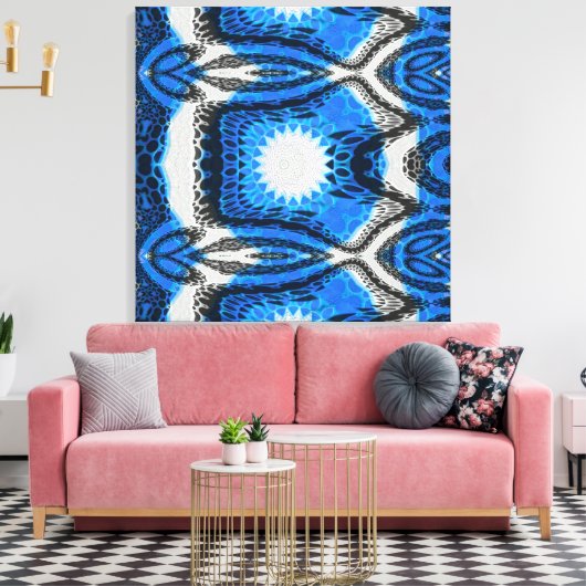 Toile Bleu atomique (Insitu(Salon))